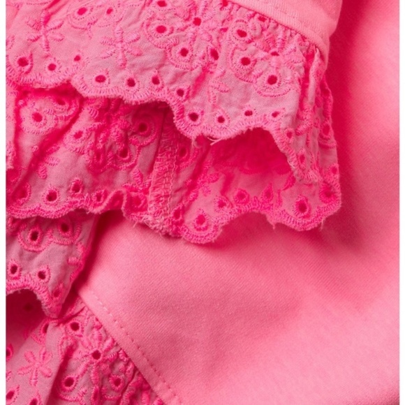 Lilly Pulitzer 5" Kylar Ruffle Hem Knit Shorts in Pink Shady – Size S - Picture 8 of 15